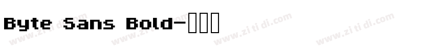 Byte Sans Bold字体转换
